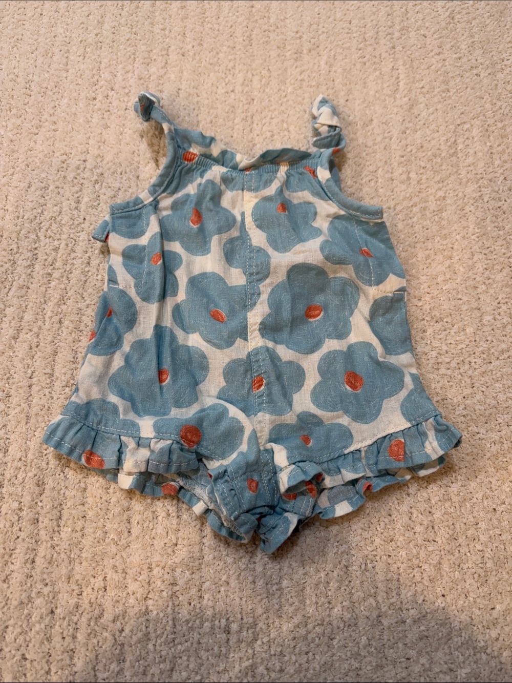 Little Co. by Lauren Conrad Light Blue Polka Dot Romper - 3M